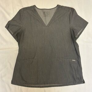 Figs Casma Three Pocket Scrub Top Graphite Gray Women’s XL